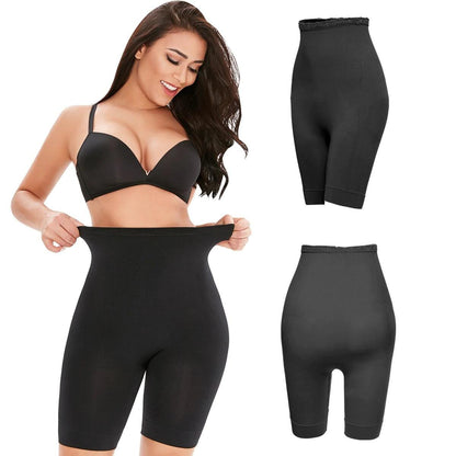 4-in-1 Shaper - Quick Slim Shape Wear Tummy, Back, Thighs, Hips - Black/ Efffective Seamless Tummy Tucker