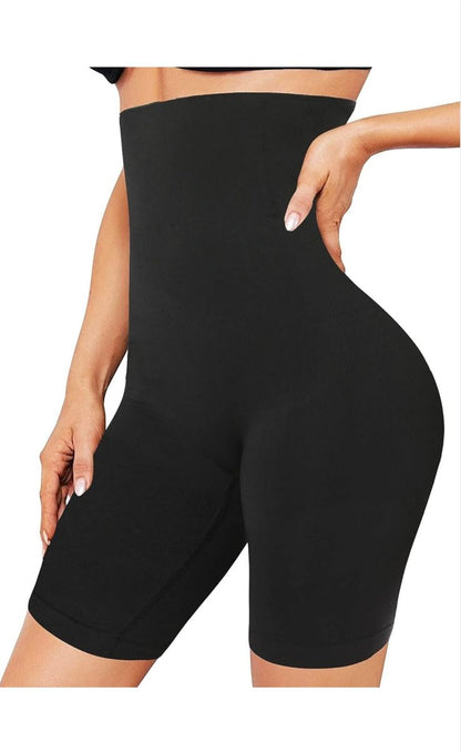 4-in-1 Shaper - Quick Slim Shape Wear Tummy, Back, Thighs, Hips - Black/ Efffective Seamless Tummy Tucker